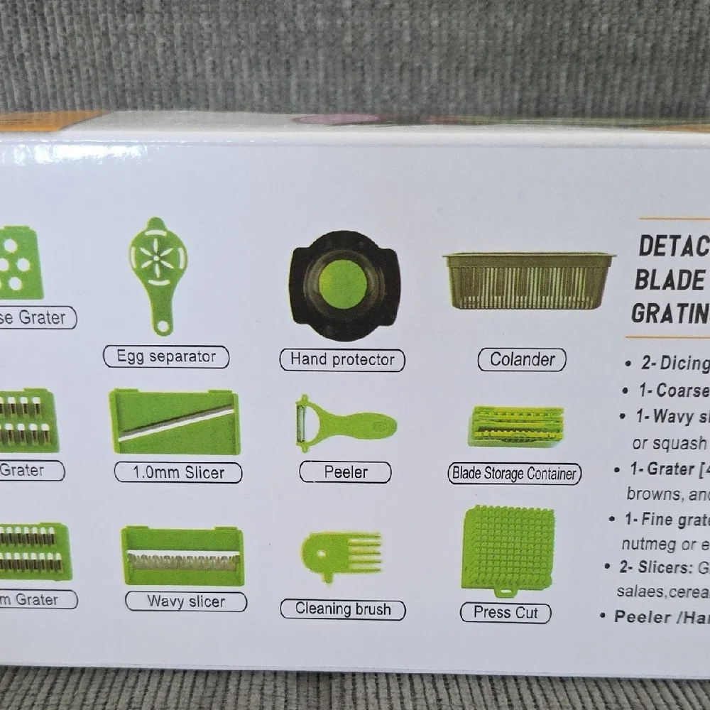 Kitchen Ideas‎ 16 Pcs Veggie Slicer